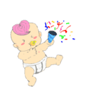 Pink Hair Baby（個別スタンプ：23）