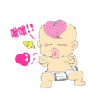 Pink Hair Baby（個別スタンプ：27）