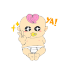 Pink Hair Baby（個別スタンプ：33）