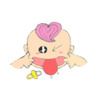 Pink Hair Baby（個別スタンプ：37）