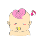 Pink Hair Baby（個別スタンプ：39）