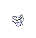 ねこふくろうのふくろうスタンプ（個別スタンプ：3）