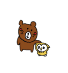 ねこふくろうのふくろうスタンプ（個別スタンプ：5）