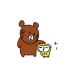 ねこふくろうのふくろうスタンプ（個別スタンプ：6）