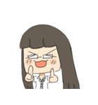 Long Hair University Gal（個別スタンプ：28）