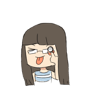 Long Hair University Gal（個別スタンプ：37）