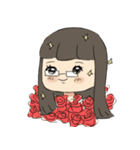 Long Hair University Gal（個別スタンプ：40）