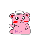 Pink Bear Angel（個別スタンプ：1）