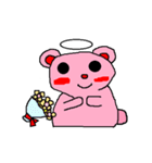 Pink Bear Angel（個別スタンプ：6）