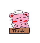 Pink Bear Angel（個別スタンプ：12）