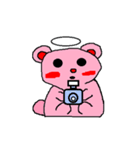 Pink Bear Angel（個別スタンプ：30）