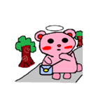 Pink Bear Angel（個別スタンプ：35）