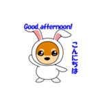 豆柴ウサギ（個別スタンプ：3）