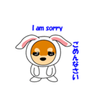 豆柴ウサギ（個別スタンプ：8）