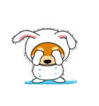 豆柴ウサギ（個別スタンプ：9）