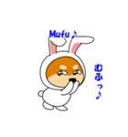 豆柴ウサギ（個別スタンプ：37）
