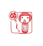 かきくけこけし帳（個別スタンプ：23）