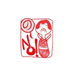 かきくけこけし帳（個別スタンプ：25）
