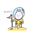 宇宙ネコと地球ウサギ（個別スタンプ：34）