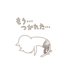 しろねこ家族 パパ編（個別スタンプ：34）