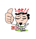 ナギナミさんとイナバくん（個別スタンプ：3）