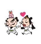 ナギナミさんとイナバくん（個別スタンプ：14）