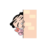 ナギナミさんとイナバくん（個別スタンプ：15）