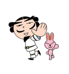 ナギナミさんとイナバくん（個別スタンプ：40）