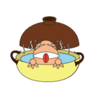 容器に入った陽気な生き物（個別スタンプ：25）