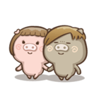 Fat pig couple（個別スタンプ：8）