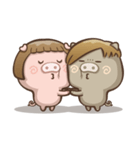 Fat pig couple（個別スタンプ：34）