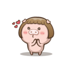 Fat pig couple（個別スタンプ：35）