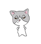 オレンジとハチワレ（個別スタンプ：6）