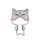 オレンジとハチワレ（個別スタンプ：14）