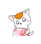 オレンジとハチワレ（個別スタンプ：17）