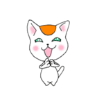 オレンジとハチワレ（個別スタンプ：37）