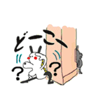 シロの子とクロの子（個別スタンプ：12）