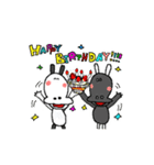 シロの子とクロの子（個別スタンプ：32）