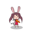 Little rabbit girl（個別スタンプ：2）