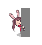 Little rabbit girl（個別スタンプ：3）