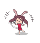 Little rabbit girl（個別スタンプ：4）