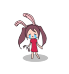 Little rabbit girl（個別スタンプ：6）