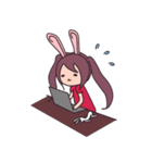 Little rabbit girl（個別スタンプ：10）