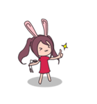 Little rabbit girl（個別スタンプ：13）