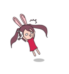 Little rabbit girl（個別スタンプ：21）