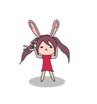 Little rabbit girl（個別スタンプ：24）