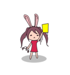 Little rabbit girl（個別スタンプ：26）