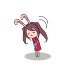 Little rabbit girl（個別スタンプ：33）