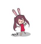 Little rabbit girl（個別スタンプ：36）