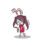 Little rabbit girl（個別スタンプ：38）